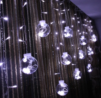 

[Seven Neon]Free shipping 3M 120leds Curtain light christmas/wedding/Grarden/party/Christmas/decoration/holiday led string light