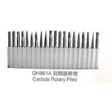 1/8 'вольфрамовый карбидный ротационный файл бит для Dremel набор инструментов для резьба по дереву бурение 20 штук