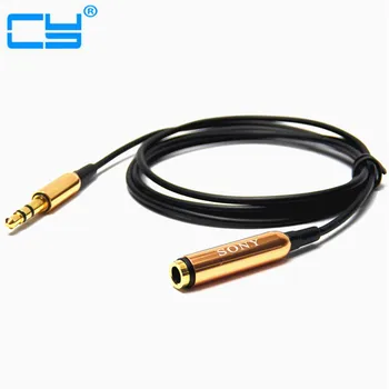 

Audio Extend Cable 1/8" Stereo Male to 1/8" Female M/F 3.5mm to 3.5mm Gold 1m/100cm