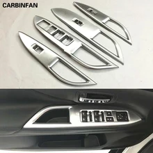 ABS хром внутренняя двери, окна, стекло коммутационной панели крышки обрезки литье 4 шт./компл. для Mitsubishi Outlander