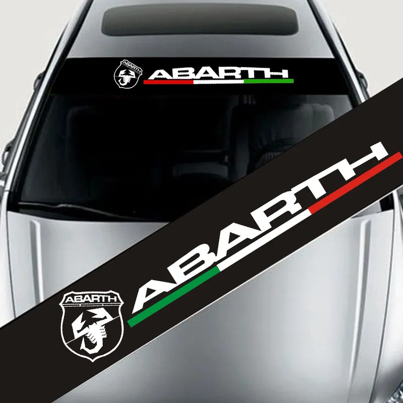 

1 шт., автомобильная наклейка на лобовое стекло ABARTH 500
