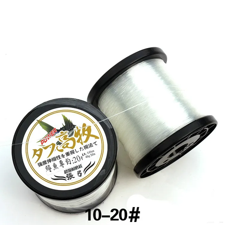 

500m nylon fishing line reel has super strength strong into the characteristics of the water speed