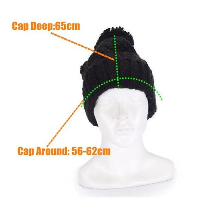 Soft Knit Beanie Smart Wireless Bluetooth V4 2 Cap Headset Headphone Speaker Mic Magic Sport Winter Warm Hat for Boy Girl Adult