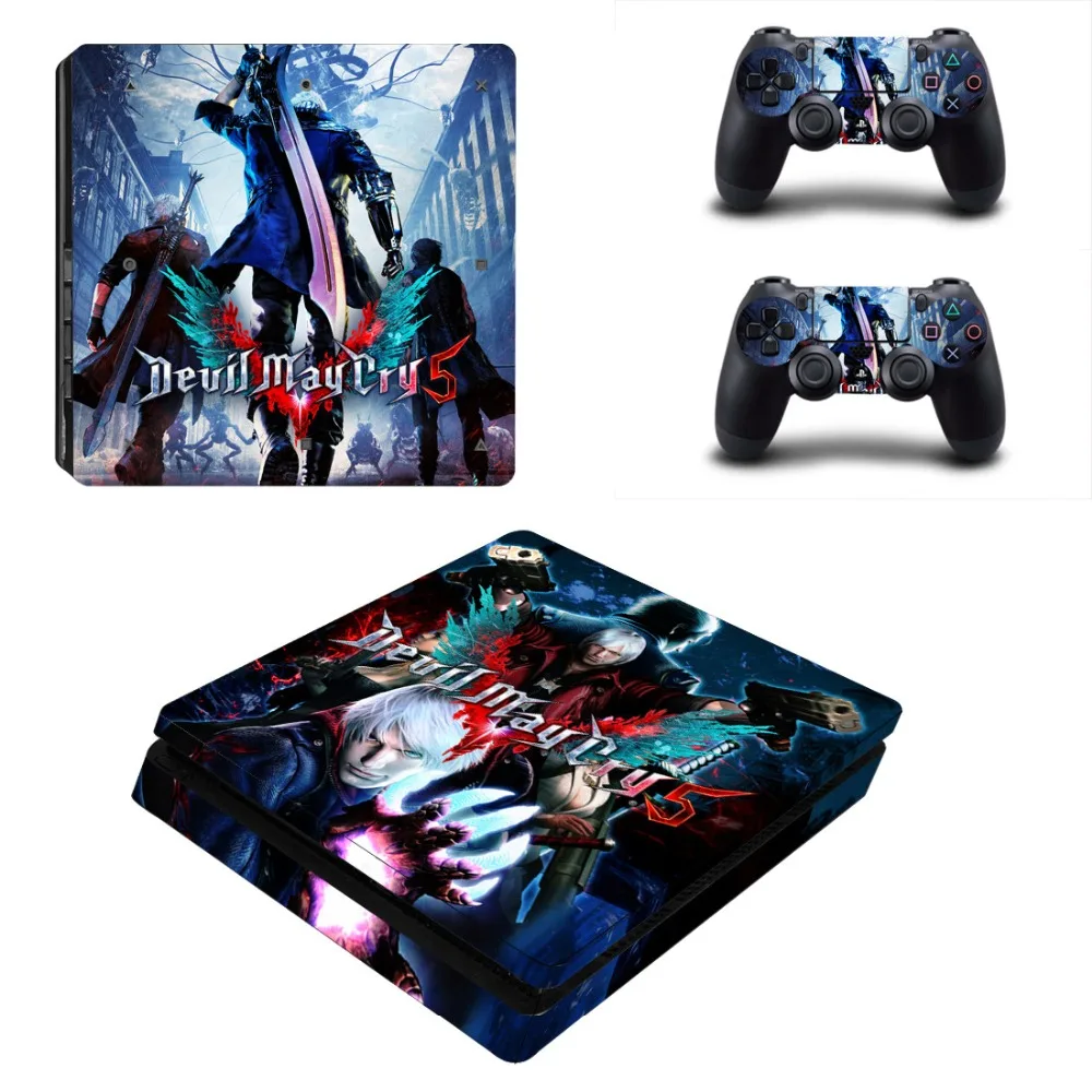 

Devil May Cry PS4 Slim Skin Stickers Play Station 4 slim Console and Controller For Dualshock 4 vinyl Sticker Decal Cover Design