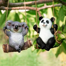 Украшение для сада, двора, статуя из смолы, скульптура, Имитация животных, коала, панда, лягушка, ремесла, двор дома, ландшафтный декор, орнамент