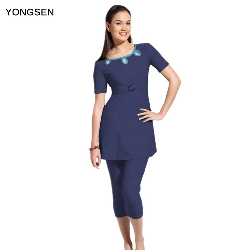 YONGSEN New Islamic Swimsuit Muslim Swimwear Hijab Female Fiwmsuit for Women Bathing suit Plus Size Muslim Burkinis Beachwear YONGSEN New Islamic Swimsuit Muslim Swimwear Hijab Female Fiwmsuit for Women Bathing suit Plus Size Muslim Burkinis Beachwear