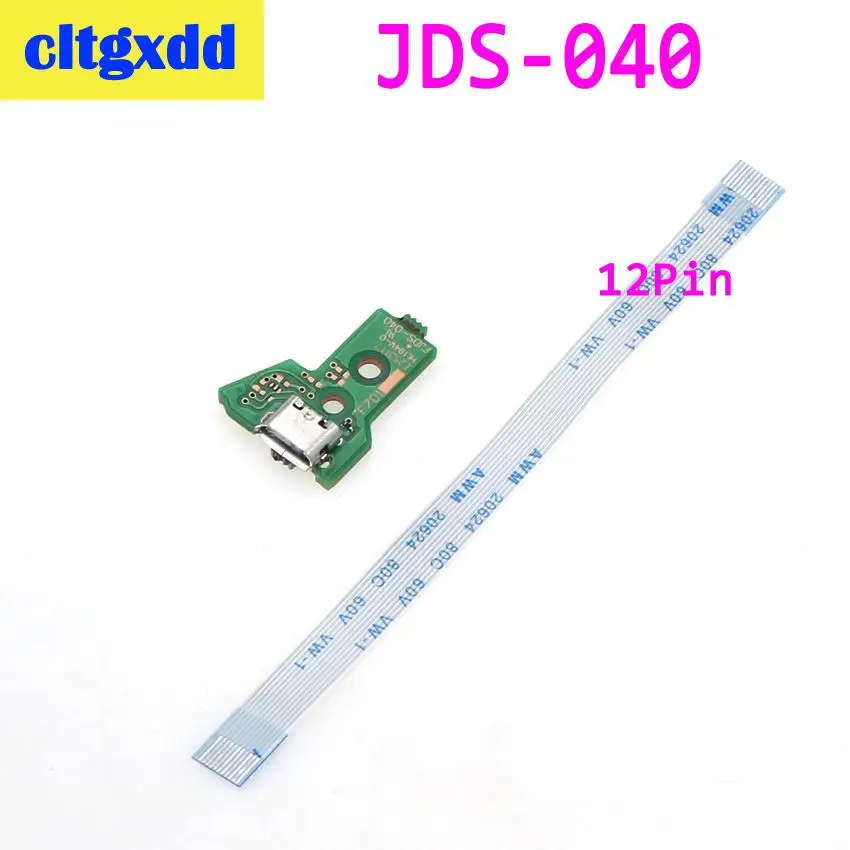 Cltgxdd для PS4 контроллер usb порт зарядки разъем платы 12Pin JDS 001 011 030 040 055 14Pin 001 соединительный кабель - Цвет: 040 12pin