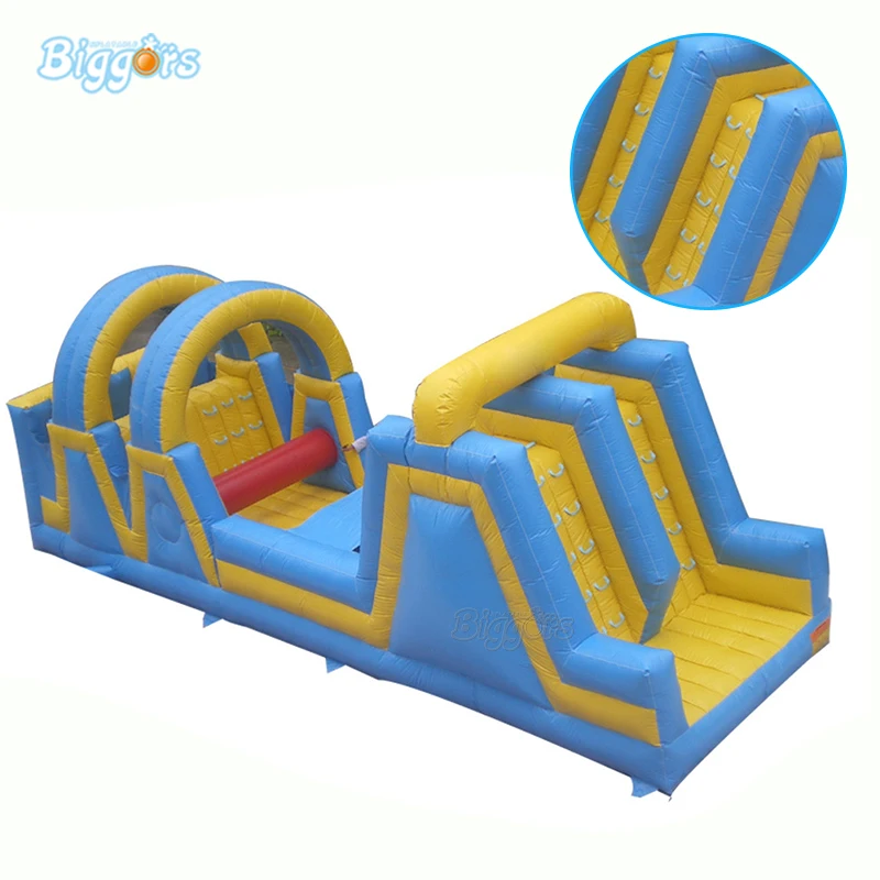 

Sport Game Wipeout Inflatable Obstacle Course With Giant Slide Inflatable Obstacle Course Races For Rental