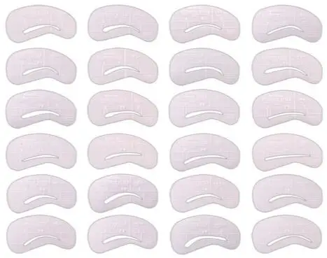 

24 Styles Eyebrow Stencils Reusable Eyebrow Drawing Guide Card Brow Template DIY Make Up Tools New