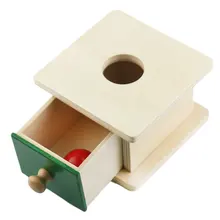 Wooden Montessori Infant Toys Montessori Imbucare Box with Ball Learning Educational Toys For Toddlers Birthday Gift MI2664H Wooden Montessori Infant Toys Montessori Imbucare Box with Ball Learning Educational Toys For Toddlers Birthday Gift MI2664H