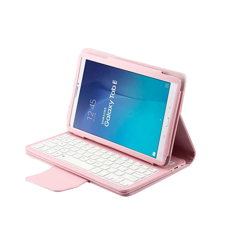 Для Samsung Galaxy Tab E 9 6 Умный Магнитный Съемный Bluetooth чехол для клавиатуры Folio PU кожаный