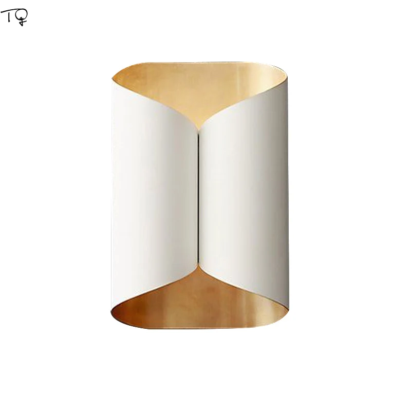 Nordic Modern White Gold Black Led Indoor Wall Lamp Industrial