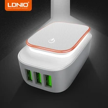 LDNIO 5V 3.4A USB Charger Travel Wall Charger Adapter 2.4W Portable Smart Mobile Phone Charger White Available