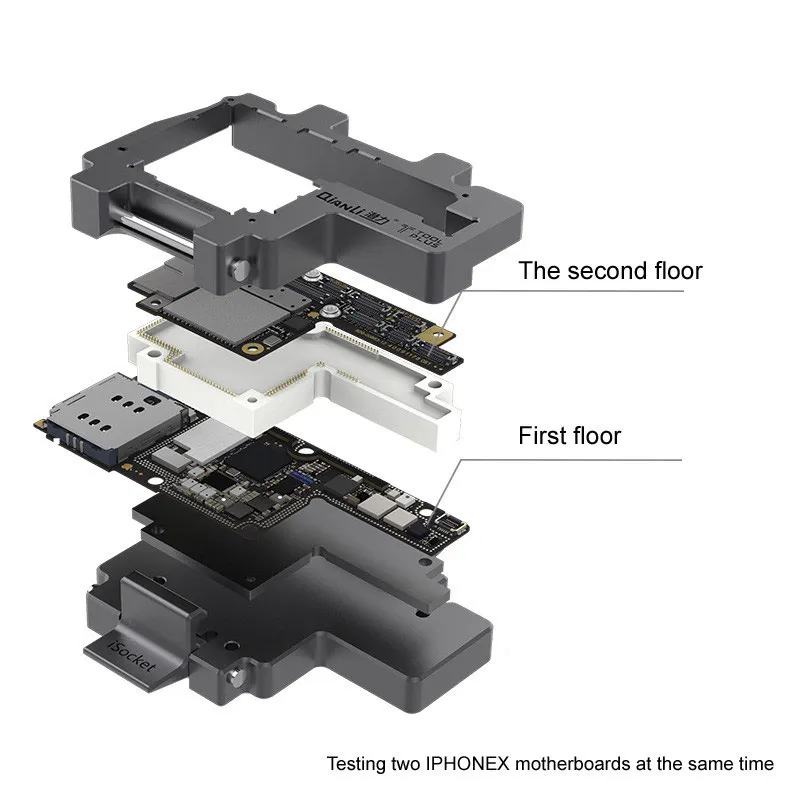 QIANLI iSocket для iPhone x xs/xs max тестовая арматура материнской платы для iPhone x двухэтажная функция материнской платы тест er