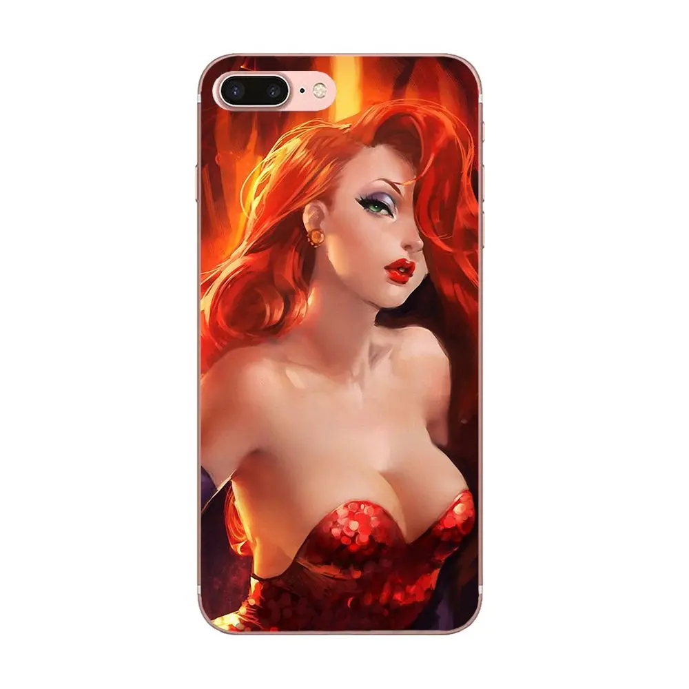 Мягкий чехол для мобильного телефона Jessica Rabbit Galaxy Alpha Core Note 2 3 4 S2 A10 A20 A20E A30 A40 A50 A60 A70