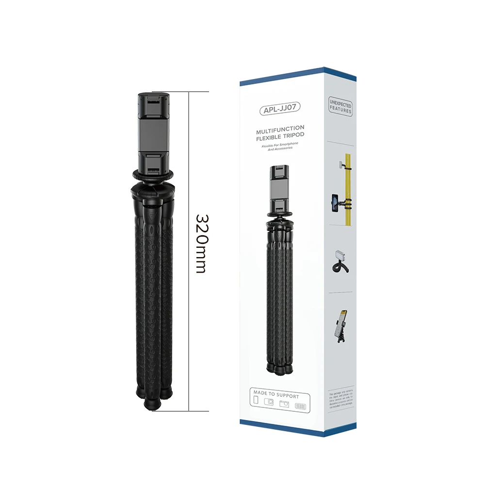 Only tripod APEXEL Портативный Гибкий штатив для мобильного телефона с осьминогом для путешествий, монопод для селфи, мини штатив для iPhone DSLR камеры Gopro - Цвет: Only tripod