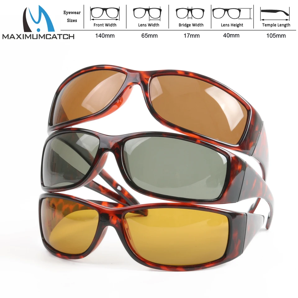 Maximumcatch Tortoise Frame Fly Fishing Polarized Sunglasses Brown Yellow And Grey To Choose Fishing Sunglasses