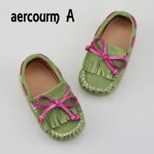 Aercourm A/ г. Новые весенние мокасины из натуральной кожи для маленьких девочек детская обувь с кисточками брендовые кроссовки с бантом для малышей 21-28