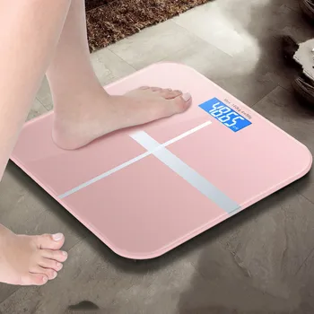 

Lose weight Bathroom Body Scales Accurate Smart Electronic Digital Weight Home Floor Health Toughened Glass LED Display 180kg