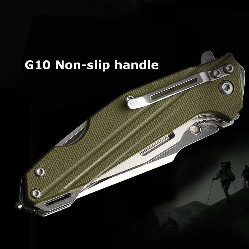 Sanrenmu multifunctional folding knives practical tools multi-use wilderness survival durability screwdriver+opener+ropecutter