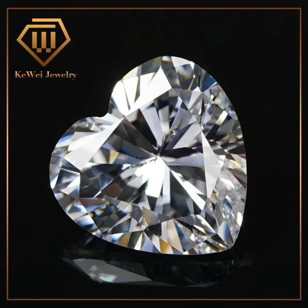 

Heart Shape AAAAA 5pcs 8*8mm- 14mm*14mm White Cubic Zirconia Stones