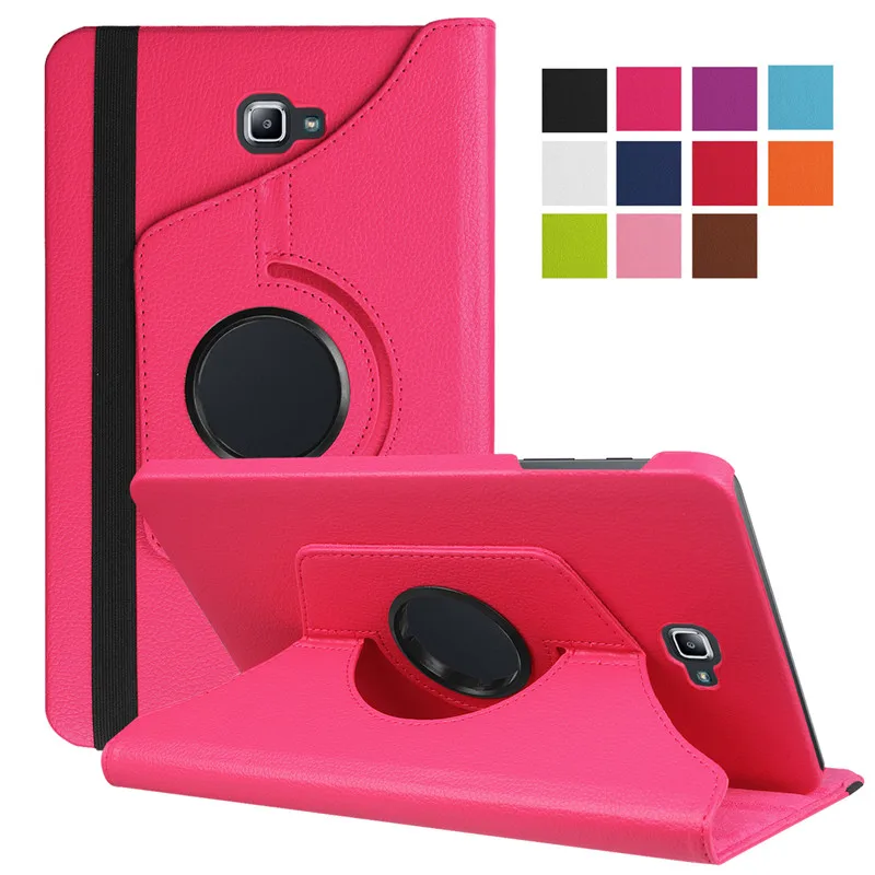 

Cqhseedlings Rotating case For Samsung TAB A T580 10.1'' PU Leather Stand Case Cover for Samsung Galaxy Tab A T580 without S pen