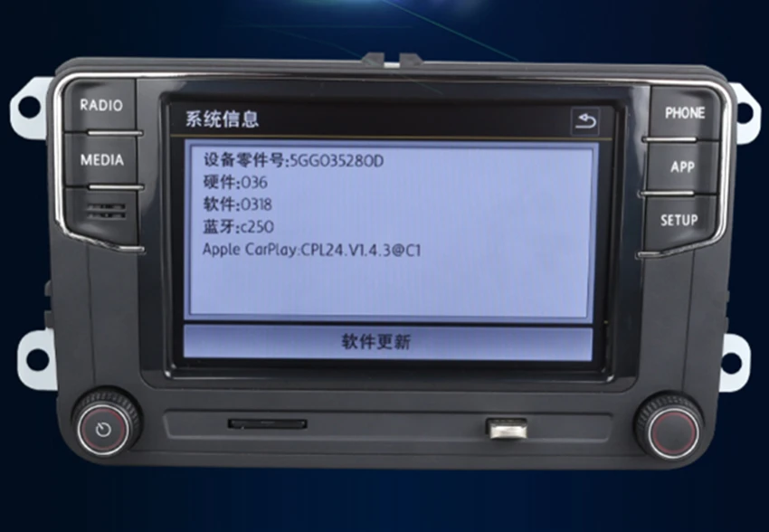 Rcd330 плюс RCD330G Carplay автомобильный MIB радиоприемник код 330 330G 6RD 035 187B для VW Golf 5 6 Jetta CC MK6 MK5 Tiguan Passat B6 B7 187B