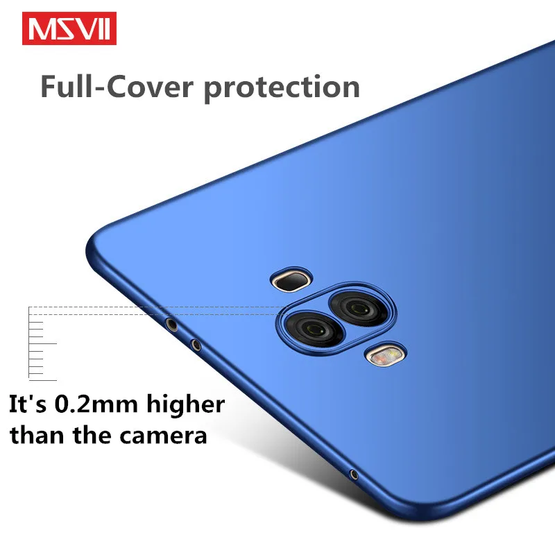 Чехол для Mate 10 lite msvii Ультратонкий Твердый чехол из поликарбоната с полной
