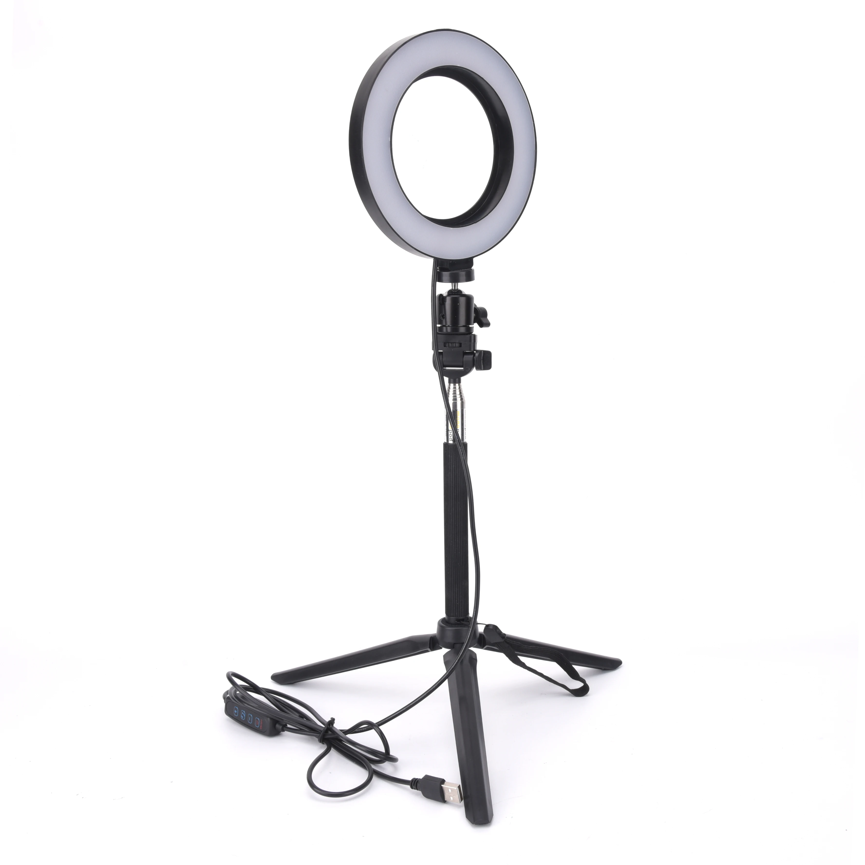 

9CM/16CM LED Ring Light Set Dimmable 3200K-5500K Annular Make-up Lamp &Tripod For Studio Photo Photography Lighting