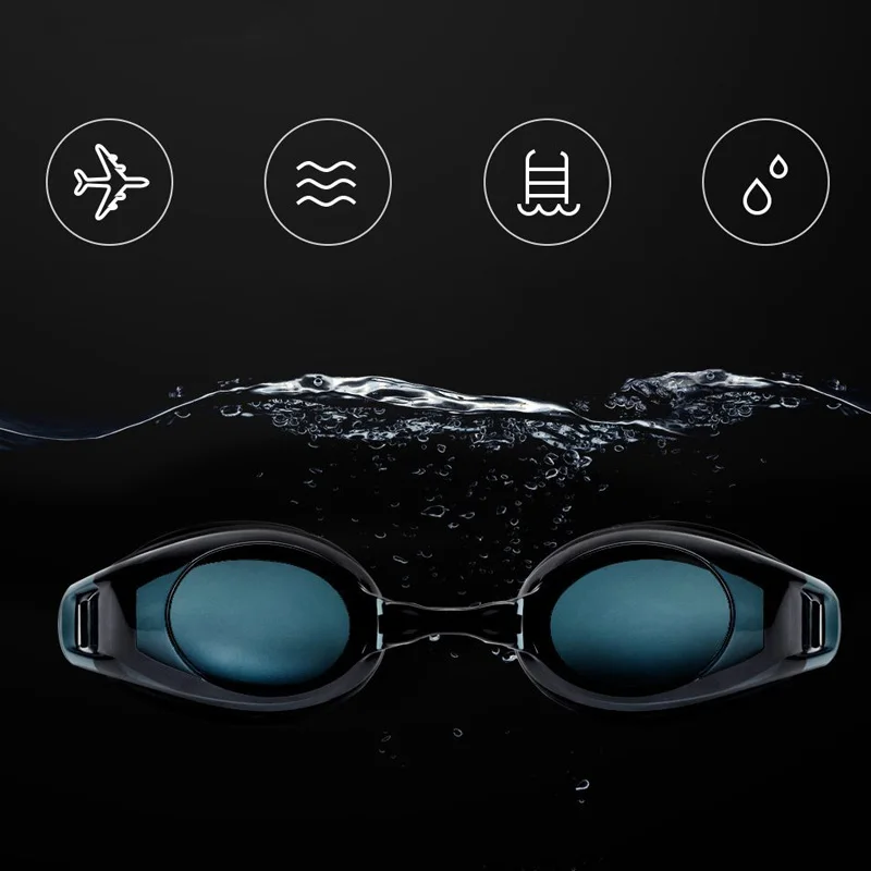 Xiaomi Mijia TS 7th силиконовые водонепроницаемые очки для плавания, 3D очки, спортивные очки для плавания в бассейне, шапка с защитой ушей для взрослых мужчин и женщин