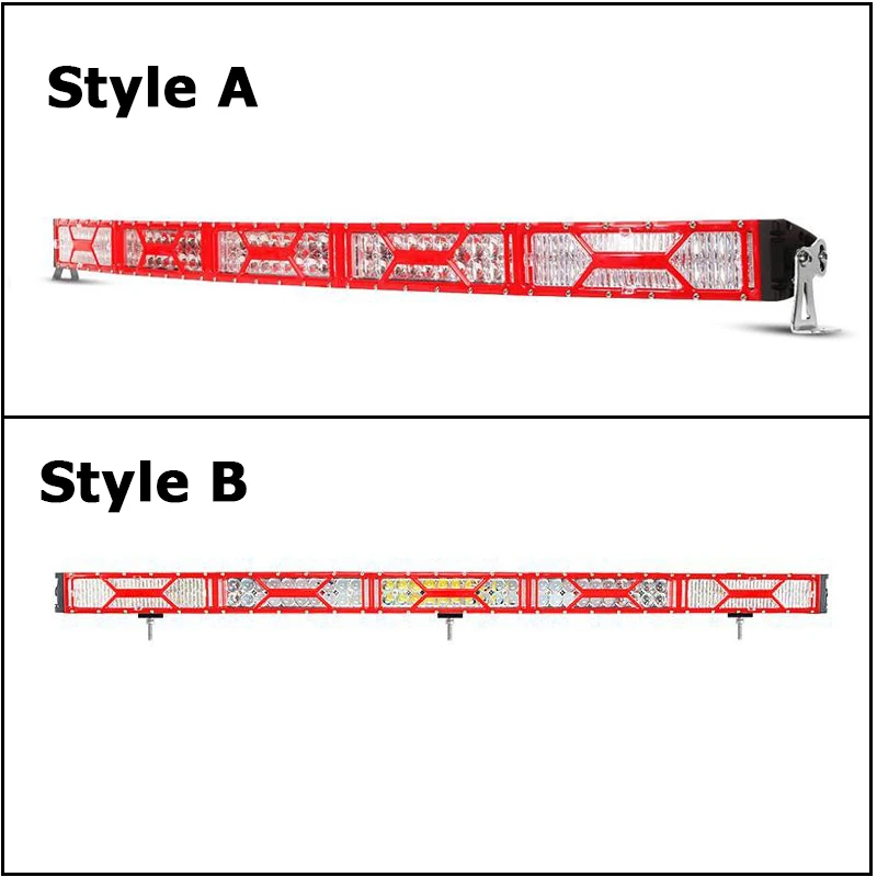 Auxmart светодиодный светильник изогнутый 52 &quot500 Вт комбинированный черный/красный