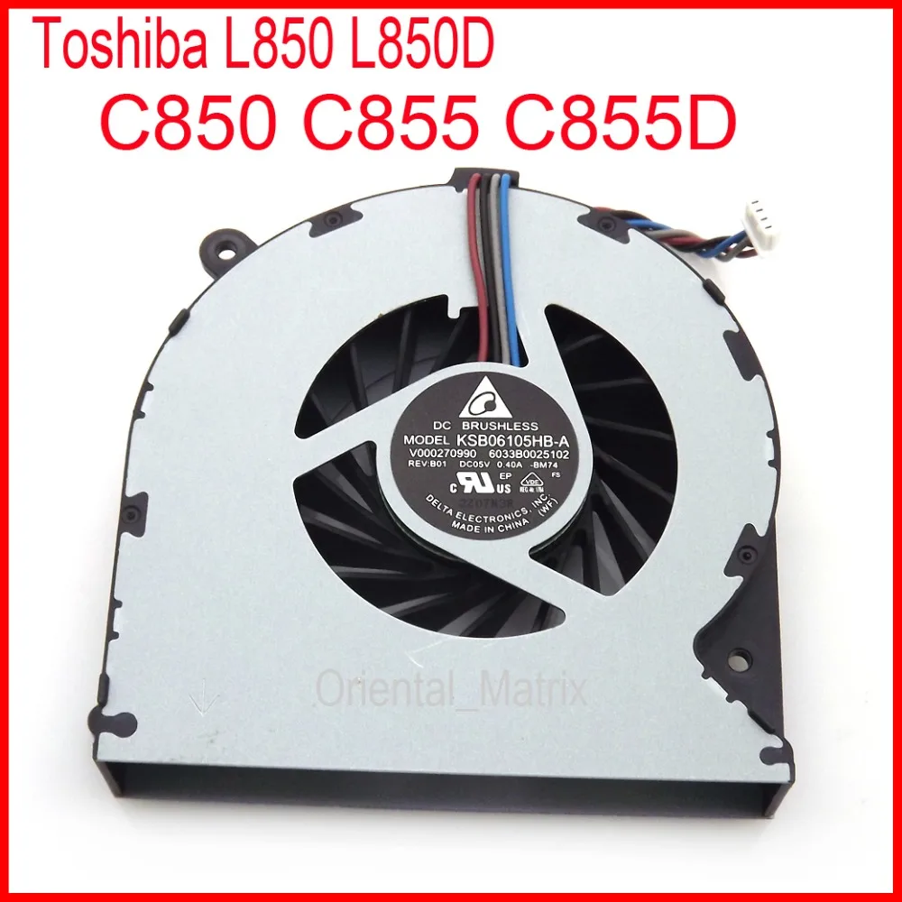 Бесплатная доставка новый KSB06105HB-A 8M74 DC5V 0.4A для Toshiba C850 C855 C855D L850 L850D кулер