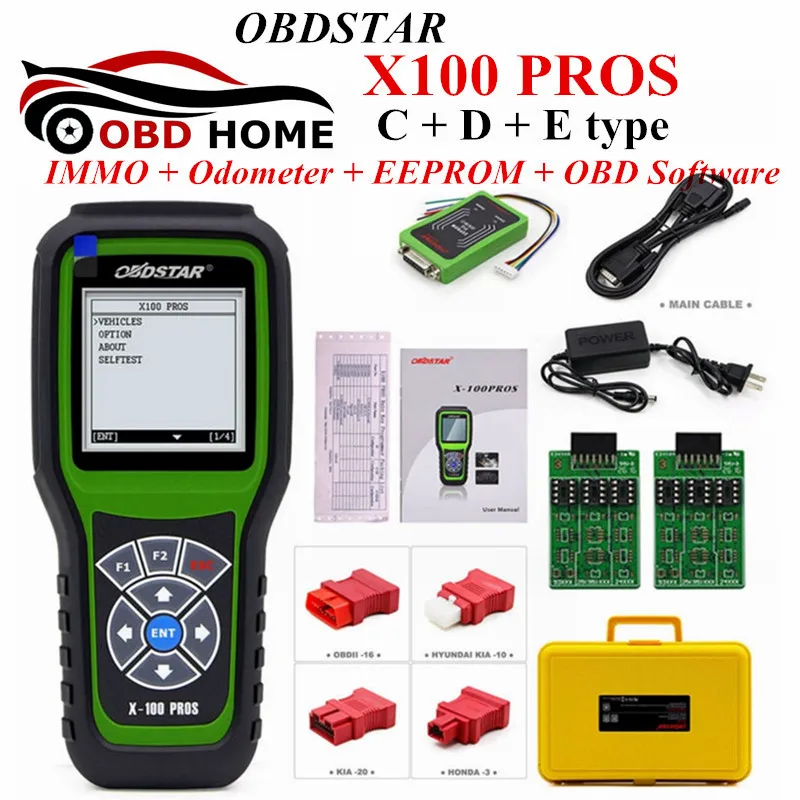 Новое поступление X100 PROS авто ключ программист иммобилайзер + одометр EEprom адаптер