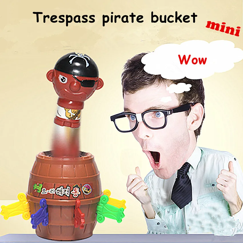 Interesting Novelty Toys For Children Jokes Tricky Pirate Barrel Game