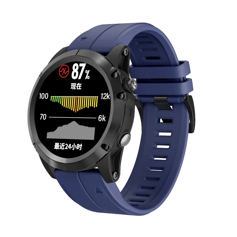 26 мм 22 мм быстросъемный силиконовый ремешок для часов EasyFit ремешок для Garmin Fenix 5X5 5X Plus 3 3HR D2 S60 MK1 Смарт-часы ремешок на запястье