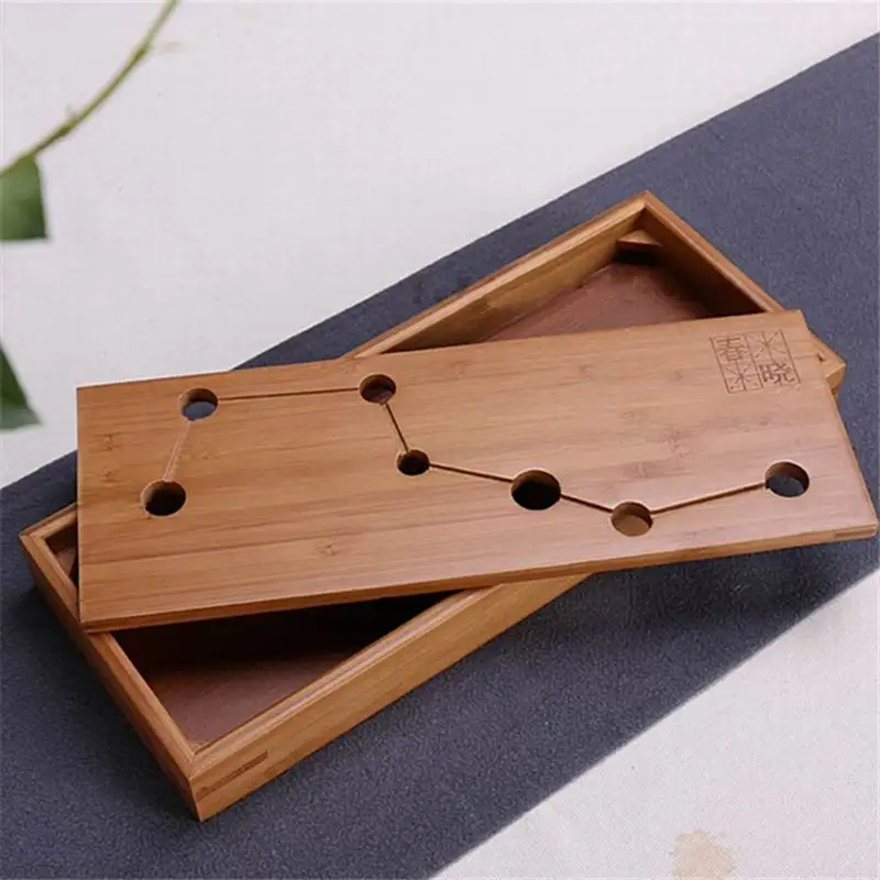 

Free shipping Bamboo Kung Fu Tea Sets Tray Bamboo Water Storage Tea Tray Chinese seven star Tea tray in China