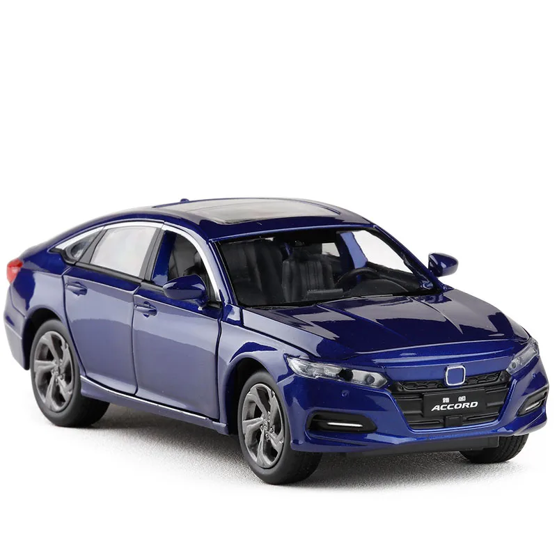 1/32 масштаб Honda Accord модель автомобиля игрушка звуковой светильник литье под