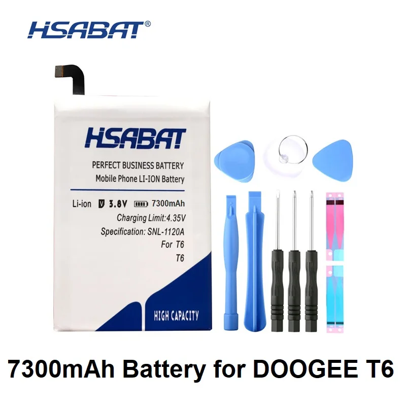 

HSABAT 7300mAh Battery for Homtom HT6 & DOOGEE T6 & DOOGEE T6 Pro