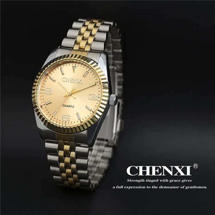 CHENXI Top Brand Watch Ladies Quartz-Watches Women& Men Simple Dial Lovers' Quartz Fashion Leisure Wristwatches Relogio Feminino 