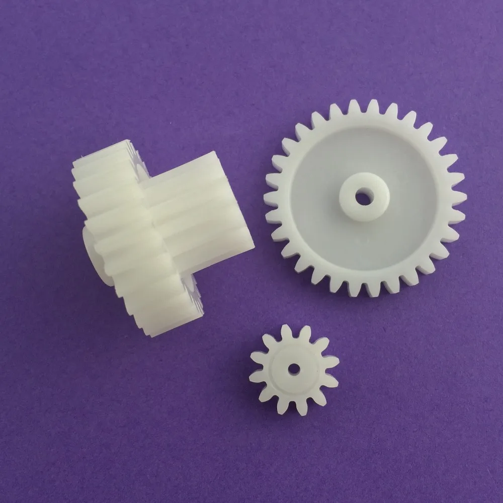 3pcs/lot J202Y M1 Plastic Gears 12T 30T 26T Module 1 Combination