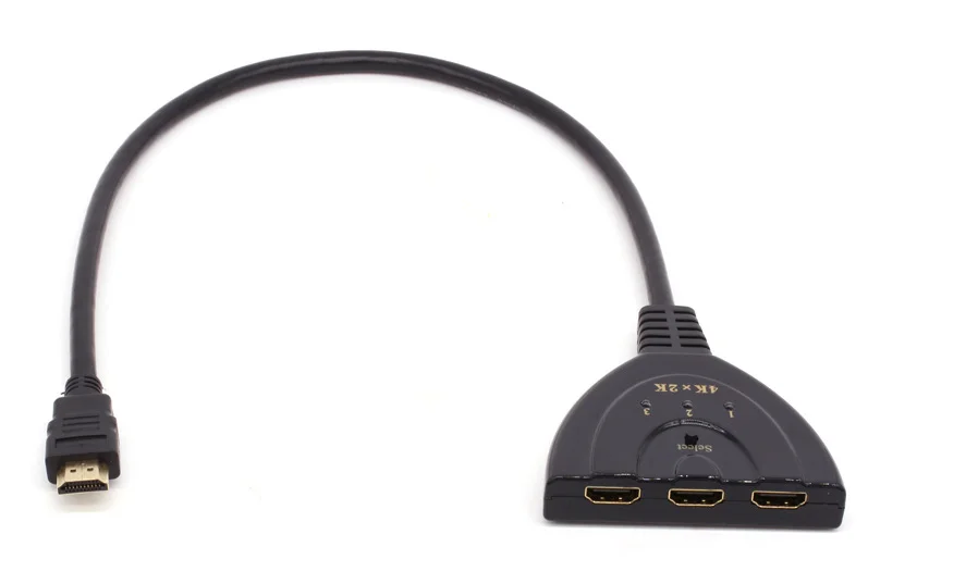 10 шт. высокое Разрешение 4 К Поддержка HDMI Splitter кабель 3D аудио-видео HDMI конвертер 3 в 1 из Порты для ПК HD ТВ STB PS4