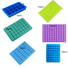 15/40/80/126 сетки силиконовые квадратной формы форма кубика льда лоток для мелочи сердце Форма фрукты эскимо мороженого вина Кухня бар питьевой воды