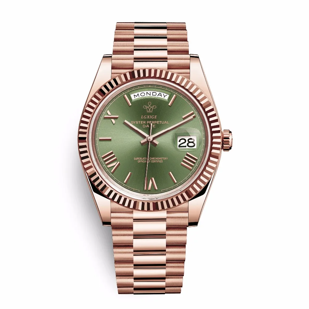

lgxige brand watch men top luxury Roman scale men's wrist watch waterproof japan quartz day date watch for men 2019 new fashion