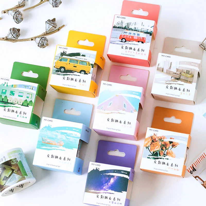 

Travel Scenery Days On The Cloud Washi Tape DIY Decorative Scrapbook Masking Tape Office Adhesive Tape Stationery Label