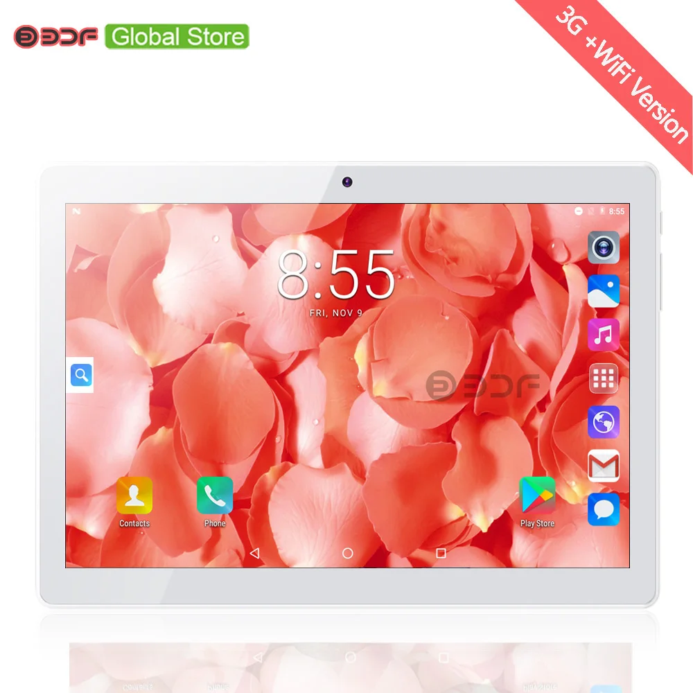 

10 Inch Android 7.0 Tablets Pc 4GB RAM +32GB ROM Quad Core FM Radio WiFi 3G Mobile Phone SIM Card IPS LCD Screen 5000mAh Battery