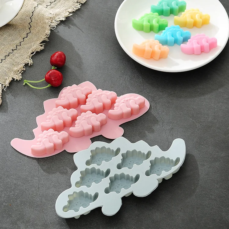 

Cake Tool Animal Mold 6PC DinosaurSilica Gel Baking Sugarcraft Tools Silicone Molde Silicona Jabones