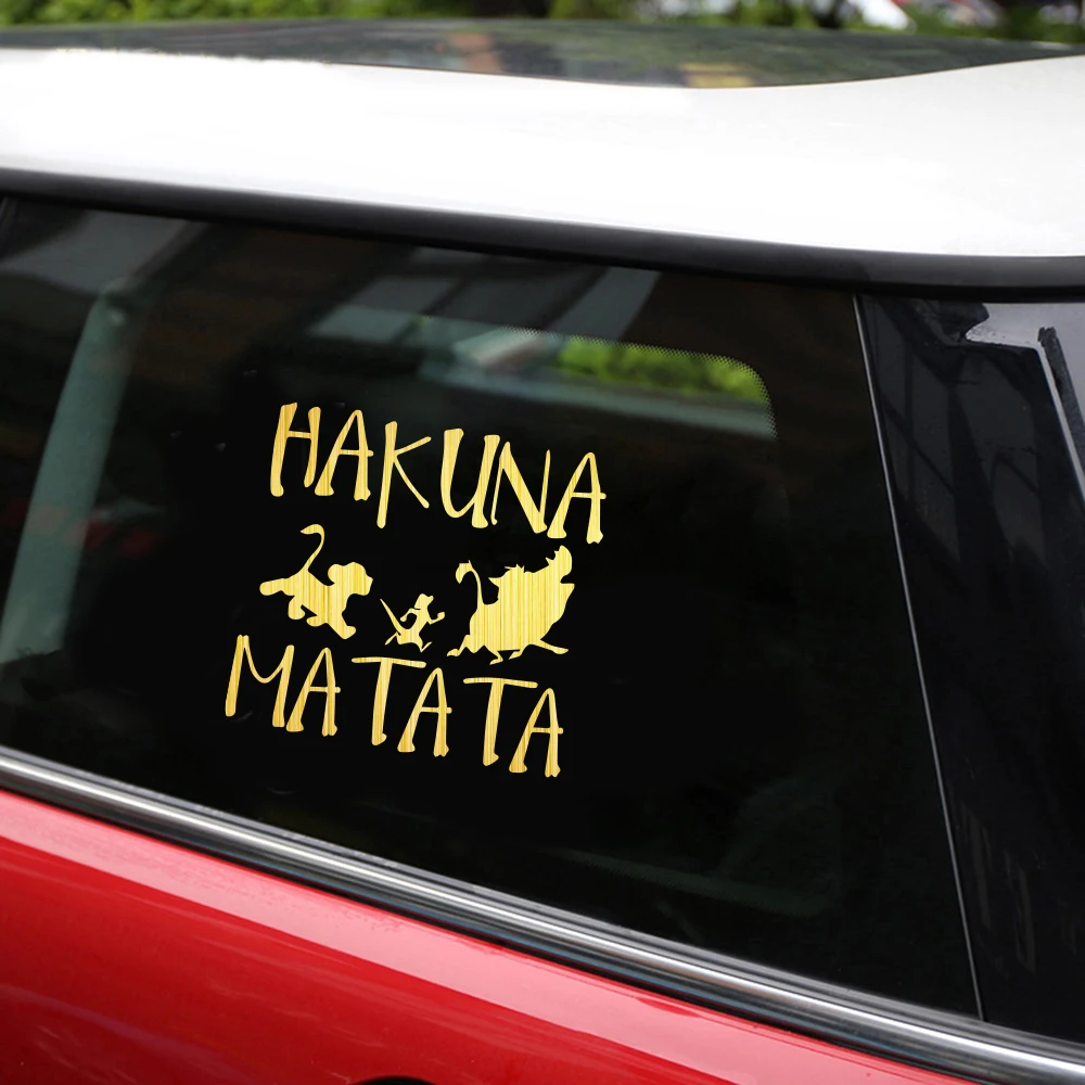 Tangredy HAKUNA MATATA наклейки для автомобиля наклейка на бампер Стайлинг украшения двери