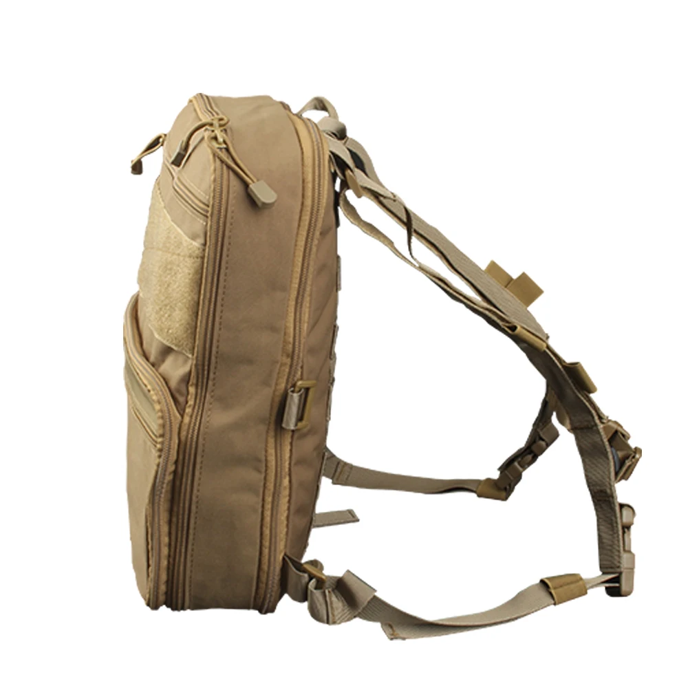 Kaufen Flatpack D3 Plus Rucksack Trink CB Brust Rig Weste Rüstung Gewehr AK M4 Pistole Magazin Tasche Outdoor Wandern Jagd Armee tasche