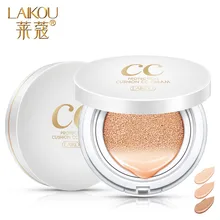 LAIKOU CC Protection cushion cc cream 15g Free shipping whitening moisturizing Concealer nude make-up lasting 3 color options