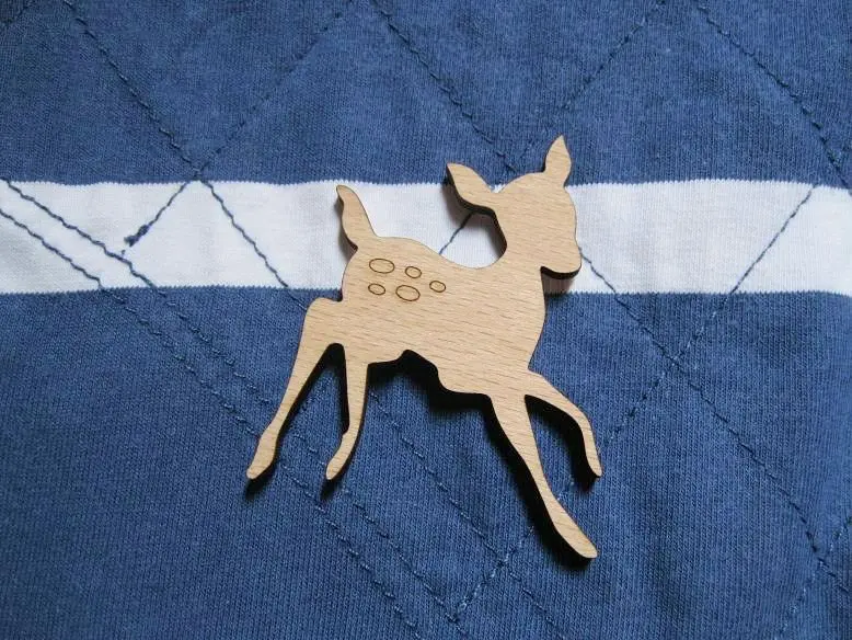 New arrive Fast shipping could be mix buying wooden lovely cute design deer head brooch | Украшения и аксессуары